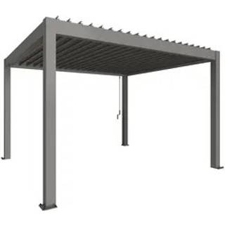 Biohort, Pergola størrelse 4 x 3,5 metallisk quartz grå