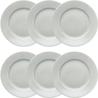 Rörstrand Swedish Grace tallerken 21 cm 6-pak Tåge (grå) Tåge (grå)