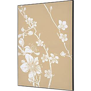 Tekstil vægdekoration A2 Japanese Blossom Beige