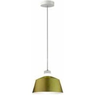 7W LED Pendel Lampe - Guld Lampeskærm, Akryl, 3000K - Kulør : Varm