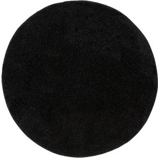 METRO Sort Vaskbart Tæppe - Rund / ø 120 cm / Sort