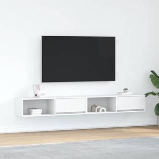 Tv-Bord 60X31X25,5 Cm Konstrueret Træ - 2 / 100 cm / Hvid