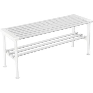Essem Design Nostalgi Bænk 100 Cm Hvid - Bænke Aluminium - 042601