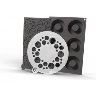 Plate It Plate-it inner circle silikoneform 3 dele Grå