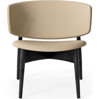 Herman Lounge Chair - Wood - Hallingdal - Black/Beige