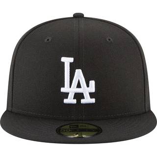 New Era 11591149: Los Angeles Dodgers Basic sort/hvid 59FIFTY Unisex-voksne kasket (7 3/4)