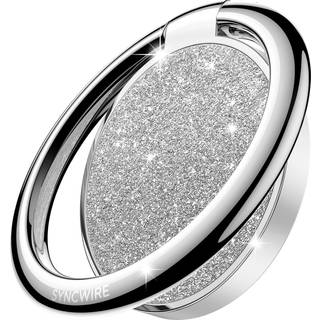 Syncwire mobiltelefon ringholder stativ bling bling finger ring kickstand 360 rotation gnist telefon greb til magnetisk bilmontering kompatibel m