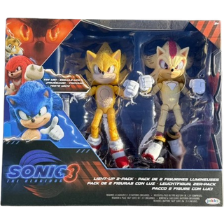 JAKKS Pacific Sonic & Shadow Lysende 5-tommer Actionfigurer 2-pak: Super Sonic & Super Shadow