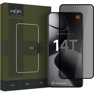 Xiaomi 14T/14T Pro Hofi Anti Spy Pro+ Privacy Skærmbeskyttelse Hærdet Glas - 9H - Sort Kant