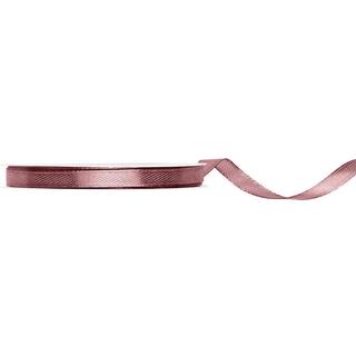 Mørk støvet rosa satinbånd, 6 mm