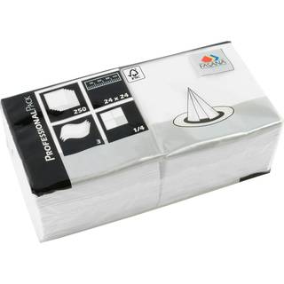 Fasana servietter 24x24cm hvid 250stk