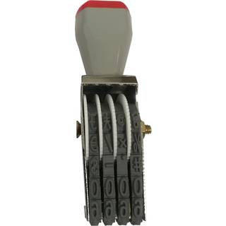 Blkstempler Zeng-nummerstempel 4 cifre kan udskiftes0-9 Tal og symbol Gumminummereringsstempel Datostempel Trykstrrelse 18 x 7 mm Gr Rd Flerf