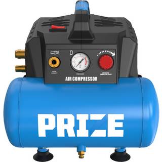 Kompressor støjsvag 0,75 Hk 6 liter - PRIZE
