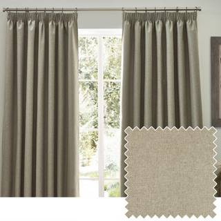 Furn furn. Natural Dawn 100% Blackout Thermal Pencil Pleat Curtains