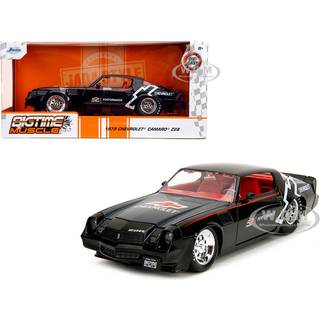 Bigtime Muscle 1:24 1979 Chevy Camaro Die-Cast Car Toys för barn och vuxna (svart)