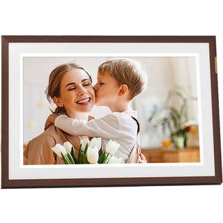 Arzopa D10 - 10,1" digital fotoramme med touchscreen og 32 GB hukommelse - Mørkebrun