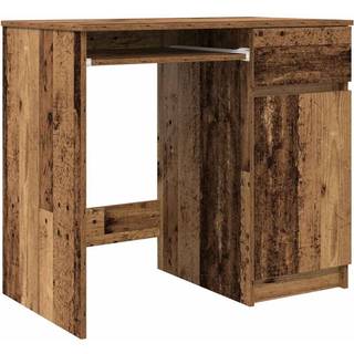 skrivebord 86x49x76 cm konstrueret træ gammelt trælook