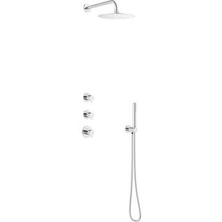 Damixa Silhouet XS1 brusesystem til indbygning, krom