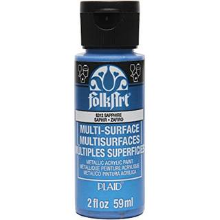 Folkart Multi-Surface Metallic Paint i forskellige farver (2 oz) metallisk safir