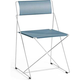 Hay - X-Line Chair - Havestol - Hot galvanised base - Powder blue