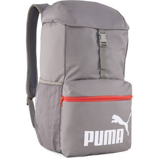 Puma PHASE 25L Hooded Backpack, Gray, Accessories - Cast Iron - OSFA