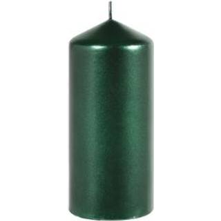 DUNI Bloklys Ø70 x15 cm Mørkegrøn 10 stk Brændetid 50 timer (208765)
