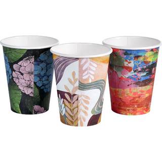 DUNI BioCup Art Series 24 cl, 1000 stk Flerfarvet kunstprint (191951)