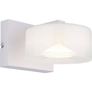 Belinda LED-væglampe, hvid, bredde 15 cm, glas