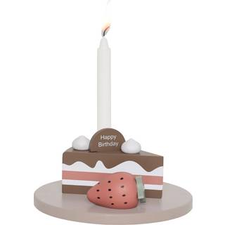 Jabadabado Candlestick Birthday Cake Lysestage - Legetøj Træ Multi - T298