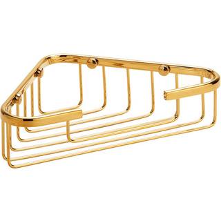KRISS Hjørnetrådkurv 250x190x60mm blank messing/guld (PVD)