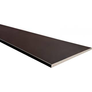 Wallmann Prof bordplade, sort laminat, 4100 x 635 x 28 mm