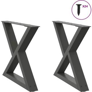 Sofabordben 30X(30-31,3) Cm Stål - Antracitgrå / 60 x (42-43.3) cm