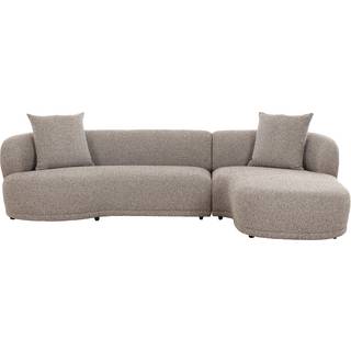 Kingston Sofa, Brun højrevendt med 2 puder