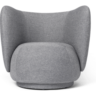 Rico Lounge Chair - Main Line Flax - Navy Melange