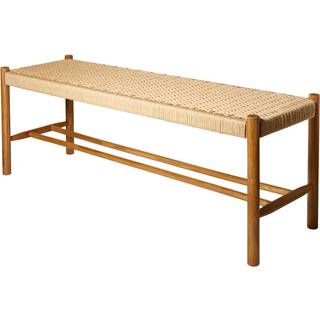 Bænk egetræ 120x35x45 cm