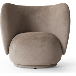 Rico Lounge Chair - Swivel - Faded Velvet - Beige