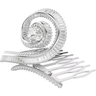 Ariana Grande x Swarovski Haarclip, Kristallperle, Baguette-Schliff, Weiß, Rhodiniert