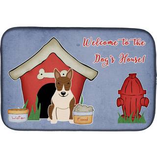 """" Caroline's Treasures Dog House Collection Bull Terrier Brindle Dish Drying Mat 14 """" """" X 21 """" """" """"