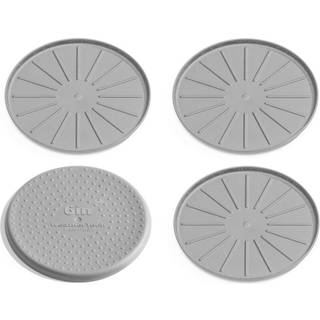 WeatherTech 6 """" Drik Coasters for Home Surfaces Anti -Skid No -Slips Knibs - S?t med 4 Gr? - (8A6CSTGR)