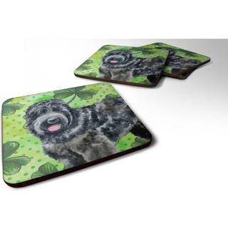 """" Caroline's Treasures Black Russian Terrier St Patrick's Decorative Coasters multicolor """"