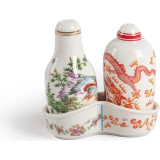 Seletti Kitchen And Tools - 'Hybrid Thea' spice shaker set, multicolor in MULTICOLOUR NEW BONE CHINA