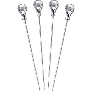 Prodyne Diamond Head Bloody Mary Cocktail Skewer Set med 4 Clear
