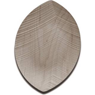 Legnoart bladformet ahorntr?, der serverer bakke 17-3/4 med 10-tommer naturlig