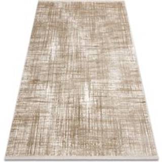 Moderne tæppe DUKE A0357 beige - Vintage, struktureret, meget blød, frynser 120x170 cm