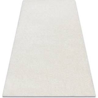 Tæppe BUENOS 7001 shaggy almindelig, ensfarvet hvid 180x270 cm