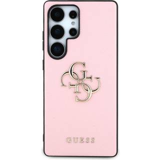Guess Etui til Samsung Galaxy S25 Ultra med 4G-logo og kornet finish - Pink