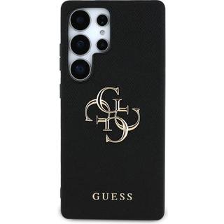 Guess Etui til Samsung Galaxy S25 Ultra med 4G-logo og kornet finish - Svart