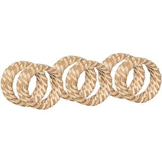 Broste Copenhagen Gaia Servietringe 6-pak Rotting - Servietter & Tilbehør Rattan Brun - 14600325