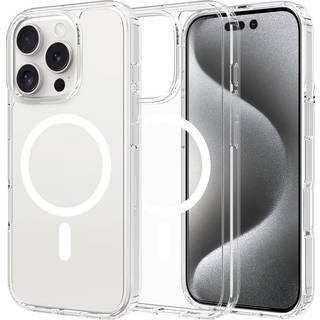 Mobique Hybridcover MagSafe iPhone 16 Pro Gennemsigtig