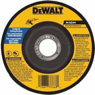 DEWALT DW8457 6-tommer med 1/8-tommer T27 Rustfrit stålskæring/slibehjul 7/8-tommer Arbor